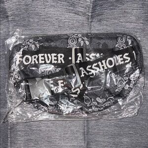 Black Bandana-Print Waist Bag